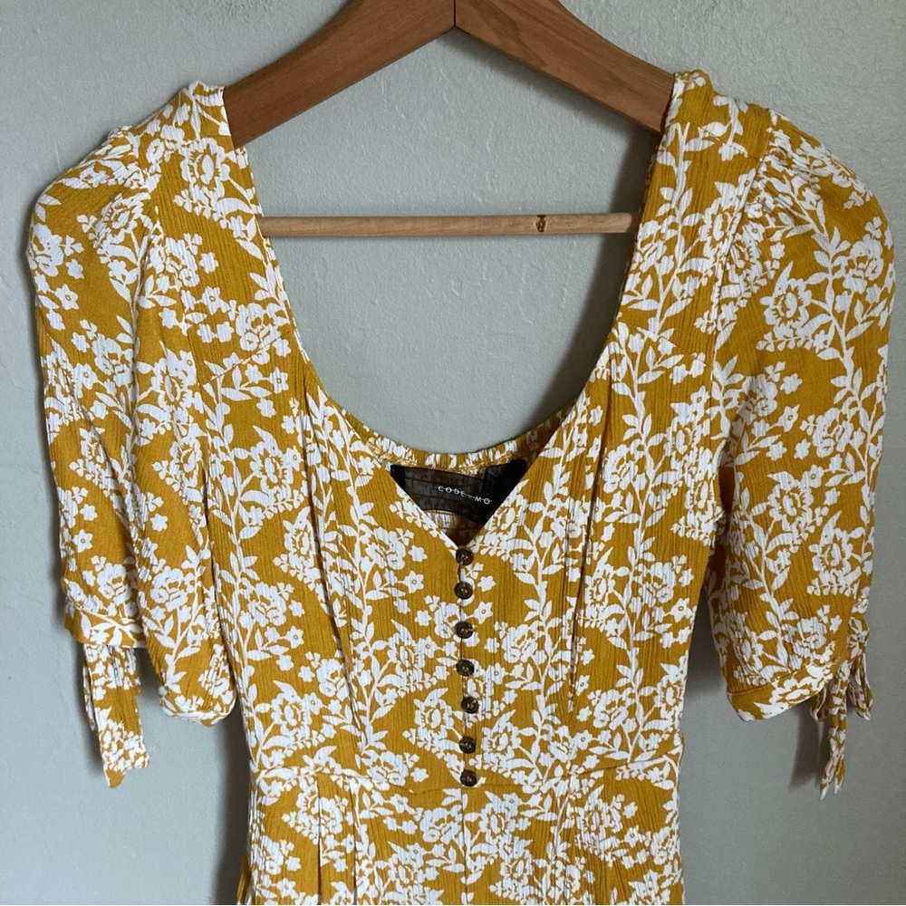 Code Mode Yellow Jumpsuit Size Xs - image 2